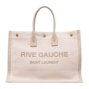 NWT Saint Laurent Rive Gauche Tote Bag (Sea Salt, size small)
